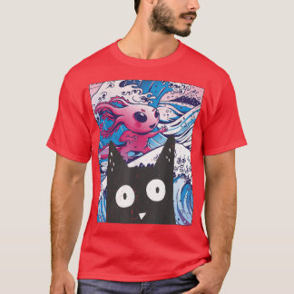 Kitten Neko Synthwave Japan 80s Manga Harajuku Ota T Shirt