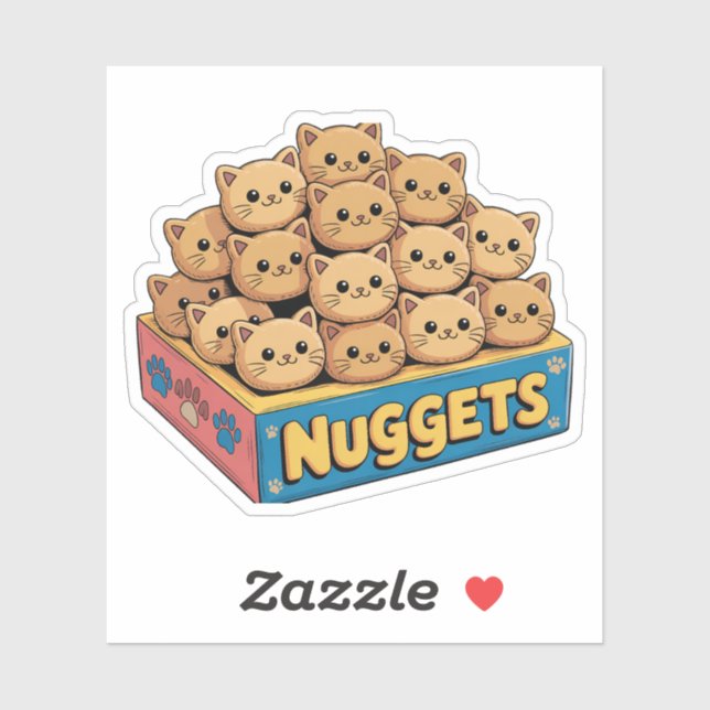 Kitten Nugets Sticker Klistermärken (Ark)