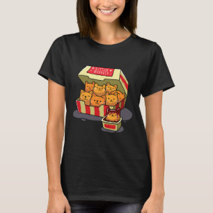 Kitten Nuggets Food Pun Cat Lover Gift Chicken Nug T Shirt