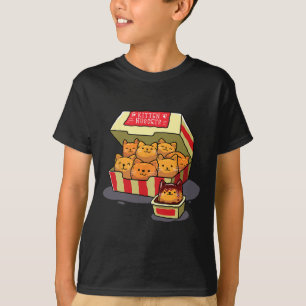 Kitten Nuggets Food Pun Cat Lover Gift Chicken Nug T Shirt
