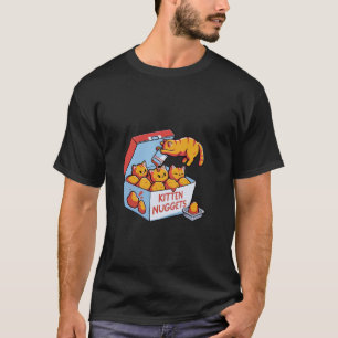 Kitten Nuggets Food Pun Cat Lover Gift Chicken Nug T Shirt