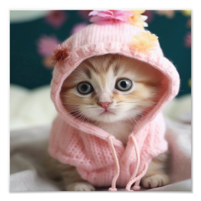 Kitten Nursery & Children's Room Prints Fototryck (Framsidan)