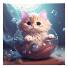 Kitten Nursery & Children's Room Prints Fototryck