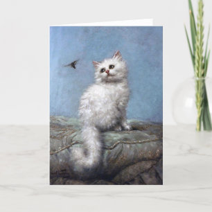 Kitten och Bee, Carl Kahler Tack Kort