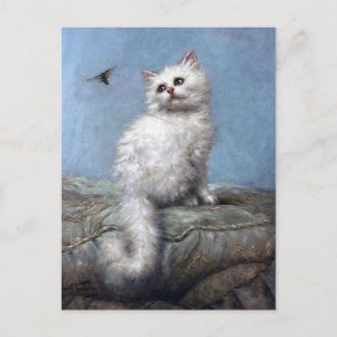 Kitten och Bee, Carl Kahler Vykort