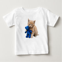 Kitten och Nalle Infant T- SHIRT
