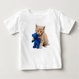 Kitten och Nalle Infant T- SHIRT T Shirt