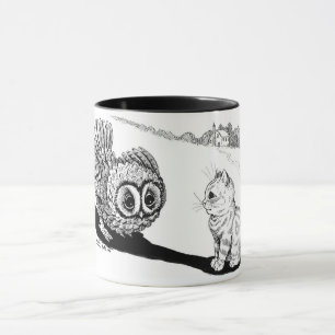 Kitten och Uggla, Louis Wain Mugg