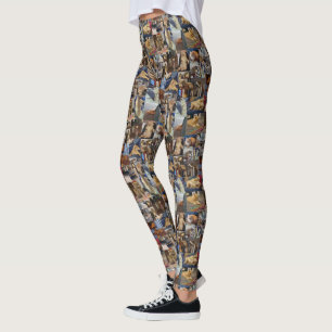Kitten Photo Collage, Leggings