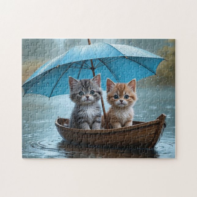 Kitten Photo Puzzles Kitten Art Internet Jigszu Pu Pussel (Horisontell)
