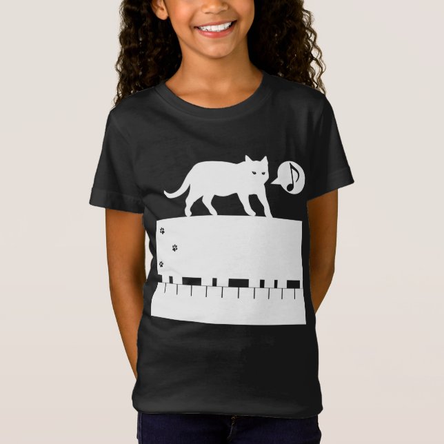 Kitten_Piano T Shirt (Framsida)