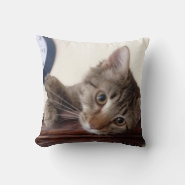 Kitten Porträtt Kudde (Framsida)