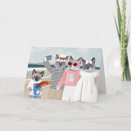 Kitten Selfie-hälsningskort Kort