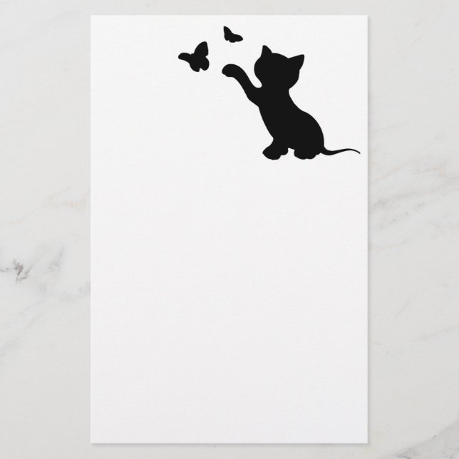 KITTEN SPELAR MED SMÖR BREVPAPPER (Framsida)