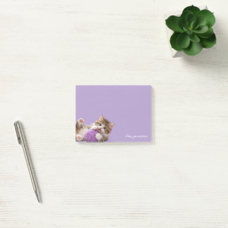 Kitten Stay Pawsitive Sticky Notes Post-it Block