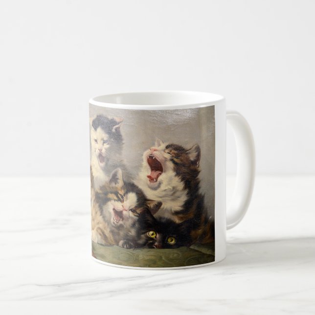 Kitten Symphony av Julius Adam II Kaffemugg (Framsida höger)