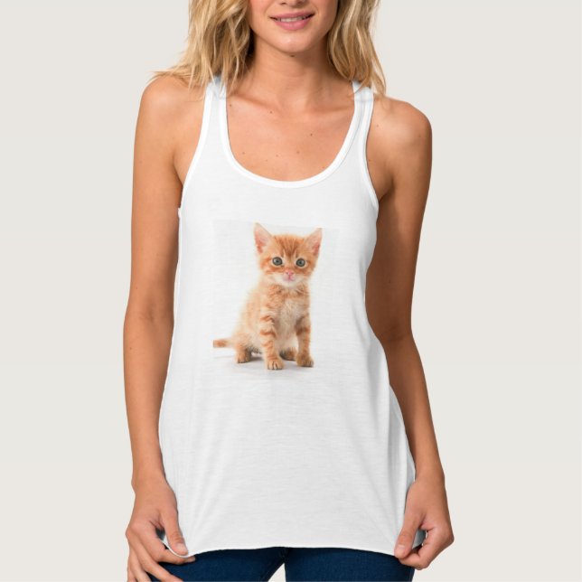 Kitten Tanktop Linne Med Racerback (Framsida)