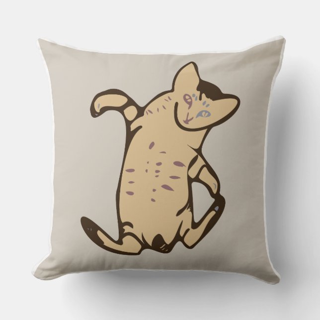 Kitten Throw Pillow Kudde (Framsida)