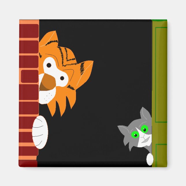 Kitten & Tiger Tales Magnet (Framsidan)