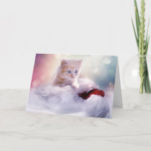 Kitten till Räddingens julkort Helgkort