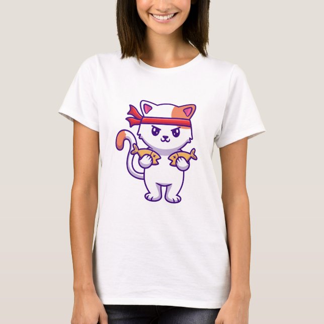 Kitten Training T Shirt (Framsida)
