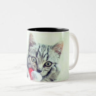 Kitten Två-Tonad Mugg