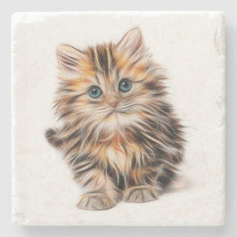 Kitten Underlägg Sten