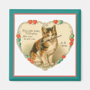 Kitten Valentine Magnet
