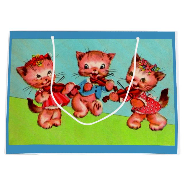 Kitten violinists trio print (Framsidan)