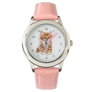 Kitten Watch Gift Sweet Baby Cat Armbandsur