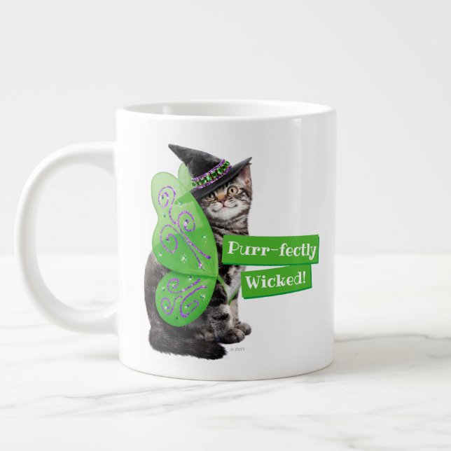 Kitten Witch Fairy Jumbo Mugg (Vänster)