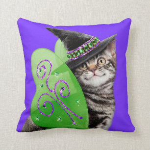 Kitten Witch Fairy Kudde