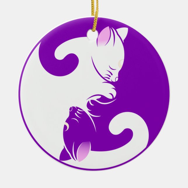 kitten yin yang ornament (Framsidan)
