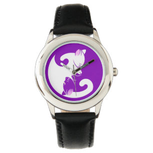 kitten yin yang watch armbandsur