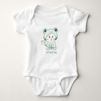 Kittenfrog romper för bebis/småbarn tee