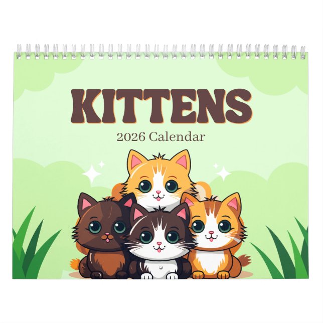 Kittens 2026 Calendar Kalender (Omslag)