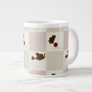 Kittens bakgrunder jumbo mugg