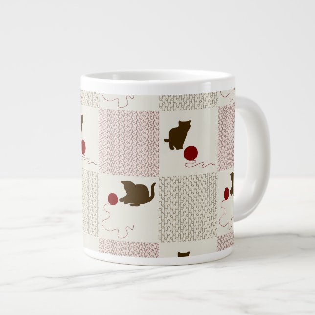 Kittens bakgrunder jumbo mugg (Framsida höger)