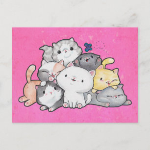 Kittens cirkel vykort