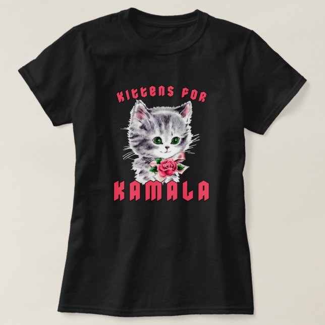 Kittens for Kamala T Shirt (Design framsida)
