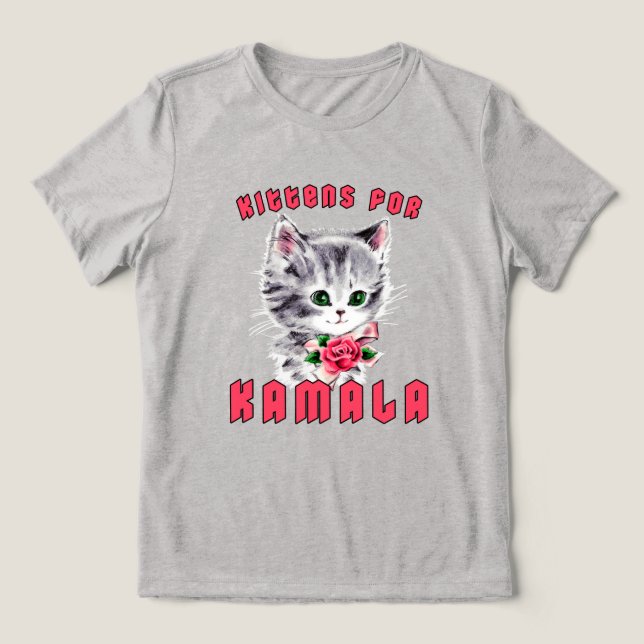 Kittens for Kamala T Shirt (Design Framsida)