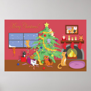 Kittens första jul poster