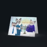 Kittens Hanukkah-hälsningskort Helgkort<br><div class="desc">Det är Hanukkah,  och våra kattungar tänder menorah och firar festivalen i ljus! Även tillgängligt - matchande kuvert!</div>