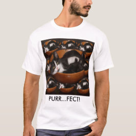 Kittens i Bowl med Mönster T-shirt