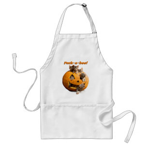 Kittens i Jack-o-Lantern Förkläde