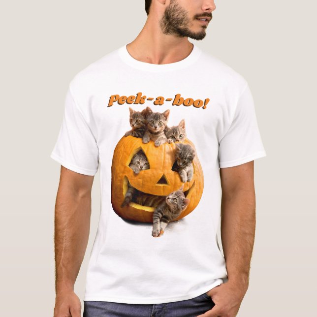 Kittens i Jack-o-Lantern T Shirt (Framsida)