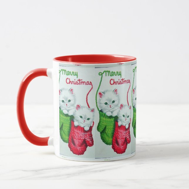 Kittens i Mittens God jul Mugg (Vänster)