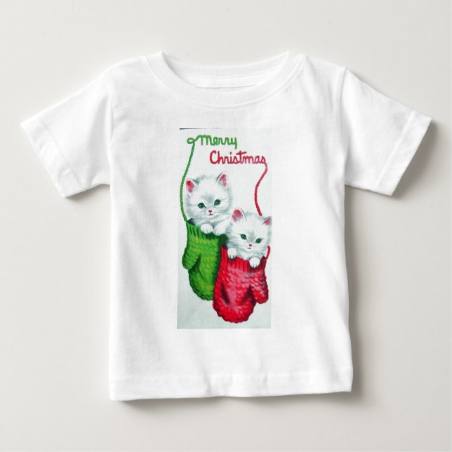 Kittens i Mittens God jul T-shirt (Framsida)