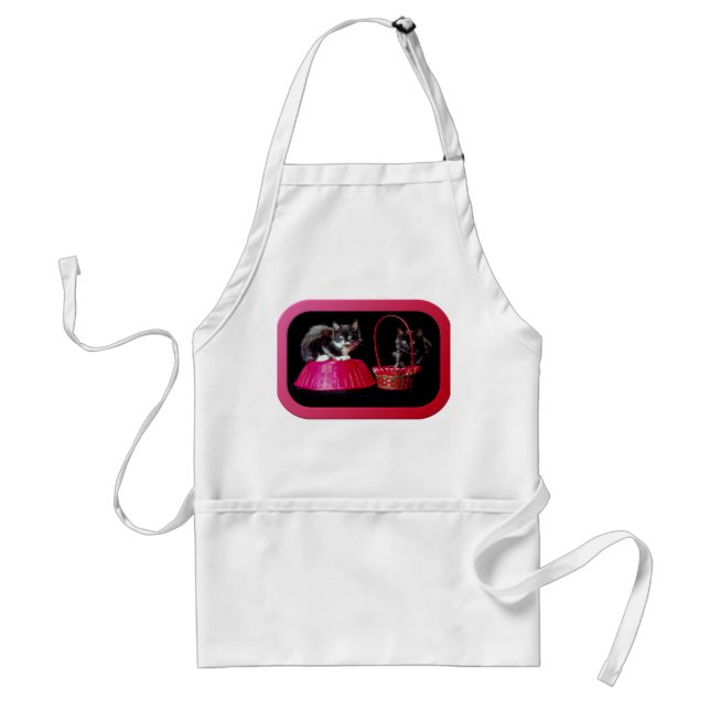 Kittens i Påsk Basket Förkläde (Framsidan)