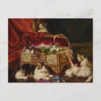 Kittens i Sewing Basket | Jules Leroy